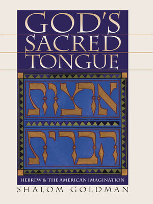 cover image of God's Sacred Tongue